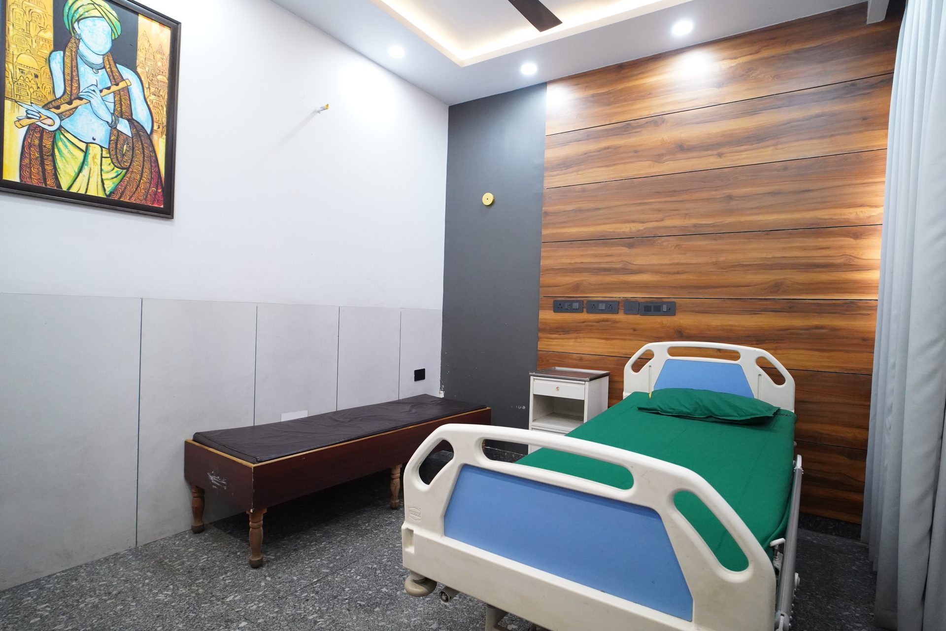 Private Patient Room at Pushpanjali Hospital